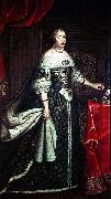 Charles Beaubrun Anne d'Autriche en costume royal oil painting